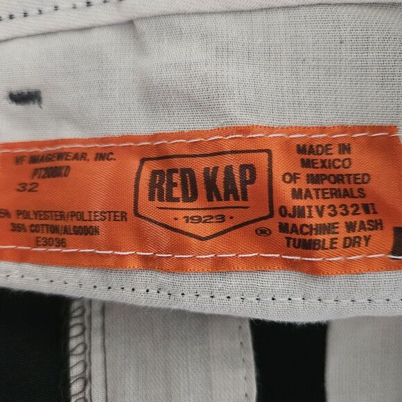 New Red Kap W32×L32 Black Industrial Work DuraKap TouchTex Blend Pants PT20BK - Picture 7 of 7